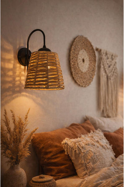 Forever Aydınlatma FRV-50 Modern Bohem Tasarım Salon Mutfak Yatak Odası Bambu...