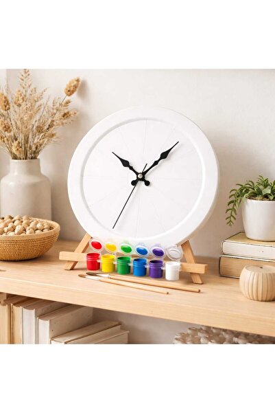ABCPANO Boyanabilir Dekoratif Saat | Sessiz Akan Mekanizma | Hobi Seti | Masa...