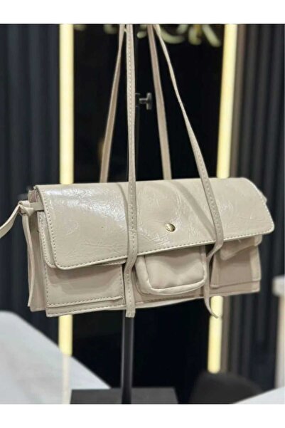 ÖZÜM TAKI Women's Shoulder Bag Cream
