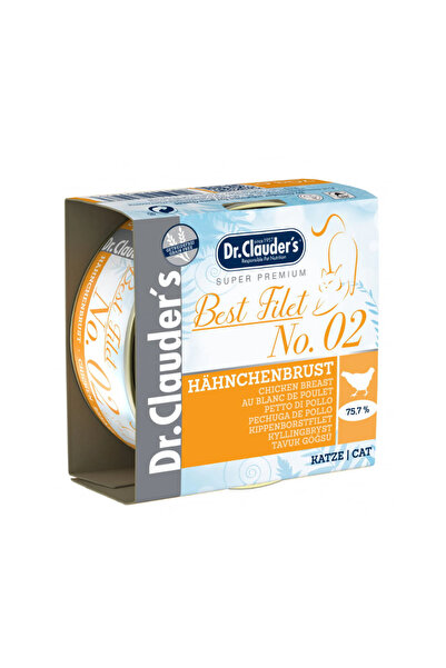 Dr. Clauder'S علب دجاج دكتور كلودرز بيست فيليه رقم 2 للقطط 70 غرام، عبوة من 2...
