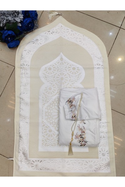 JOURDAIN Prayer rug and shawl set