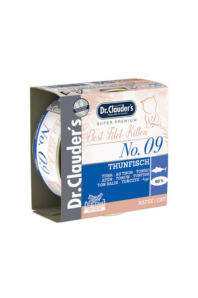 Dr. Clauder'S Dr.Clauders Best Filet Cans No. 9 Tuna for Kittens 70g Case of 24