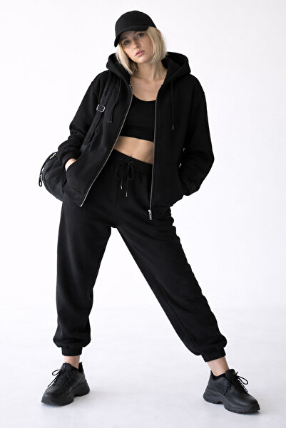 Noa&Noa Women's Hooded Zipper Sweatshirt – Sand Ease