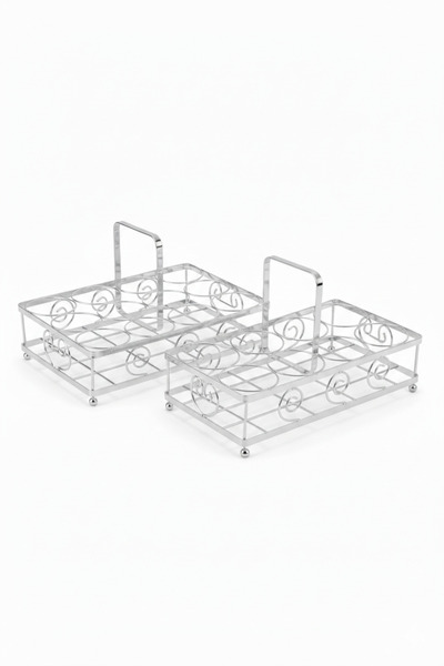 GENERAL Gold metal glass holder stand – holds 12 glasses