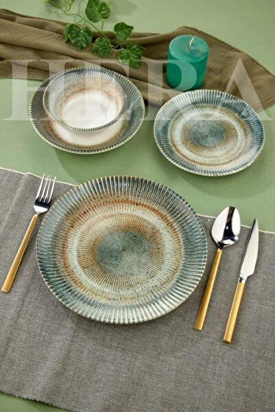 HERA Dinner Set from Porcelain, 24 Pieces –
