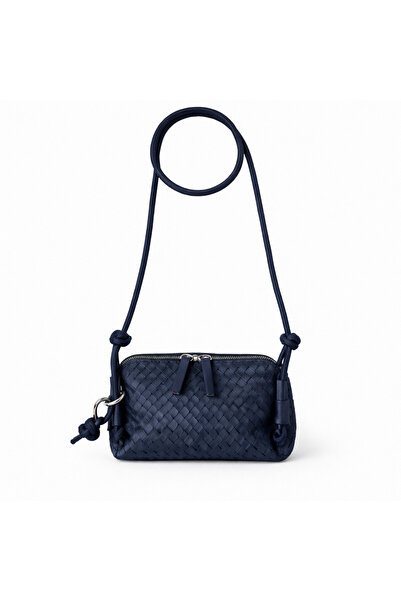 yako Olive Knitted Detailed Mini Women's Bag