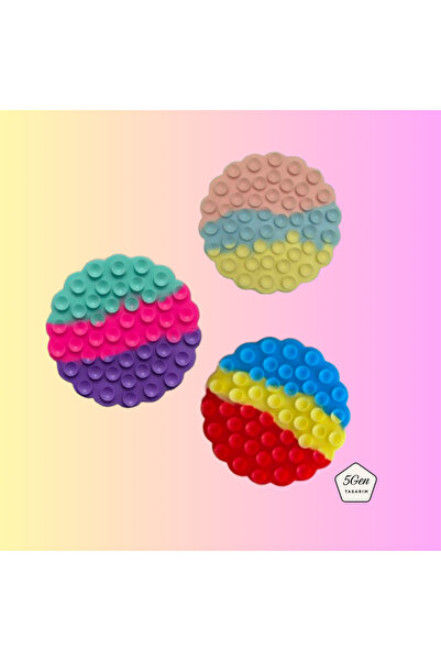 5Gen Tasarım Ahtapot Vantuzlu Silikon Telefon Tutucu - Ayna, Duş ve Araba İçi...