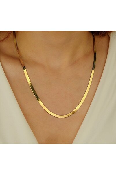 staınless steel Çelik Gold kolye