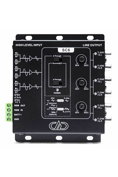 DD AUDİO Deniz Sound Garage 6 Kanal Deck Çevirici DD SC6 Amfi Dönüştürücü.