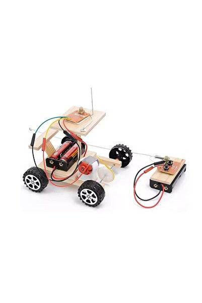 TeTea Jucarie Educationala Tetea, Kit lemn STEM, masinuta wireless Model.2