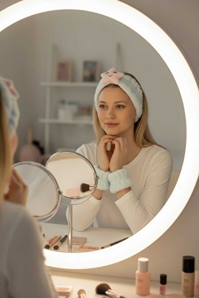 KANİNCHEN Set de 3 benzi elastice pentru păr pentru machiaj, pentru spălarea ...