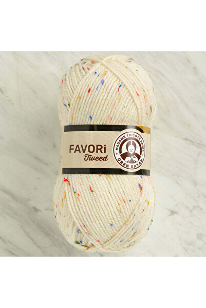 Ören Bayan FAVORİ TWEED Krem El Örgü İpi (3 Adet) - Renk: 004C