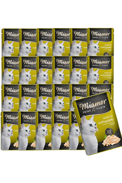 Other Wet cat food MIAMOR Feine Filets Chicken poultry jelly 24x100g