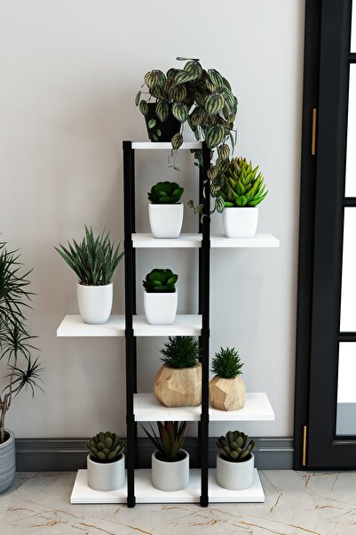 DEKOZUM SOFİA Metal Çiçeklik Saksılık Çiçek Saksı Standı Saksı Rafı Organizer...