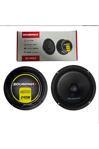 Soundmax Deniz Sound Garage 16 CM Midrange SX-MX60 240 Watt 120 Rms 1 Çift 2 ...