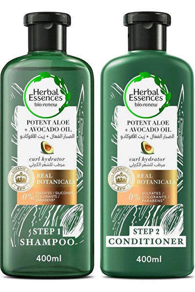 Herbal Essences Moisturizing Shampoo and Conditioner for Curly Hair with Aloe...