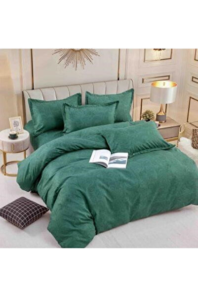 JOJO Cotton Finet Bedding Set 6 Pieces for Double Bed - Green