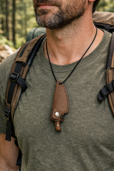 selim uyar kamp metal Outdoor Faydalı Kamp Kolye Mini Bıçak