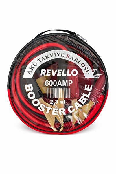 Revello 600 Amper 2.3 Metre Çantalı Sağlam Akü Takviye Kablosu (Fırsat Ürünü)