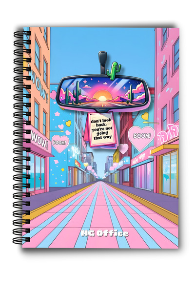 MG Office Notebook A5 Velin Spirala 80 sheets - Don't Look Back
