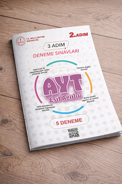 Yetsis Yayınları AYT Eşit ağırlık Deneme Sınavı - 2. Adım