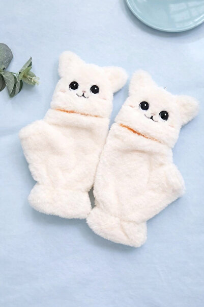 MD Moda Accessories Sevimli Hayvan Figürlü Peluş Eldiven