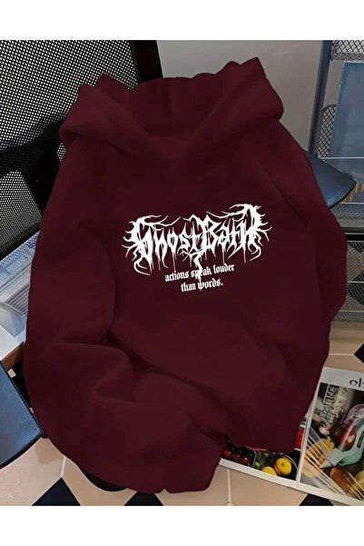 DİVİN Bordo Hooded Sweatshirt – Warm, Comfortable, and Trendy Design