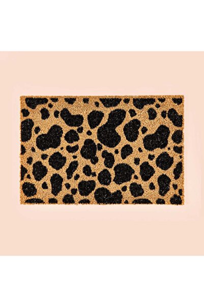 ASPARTAM Home Koko Leopard Patterned Door Mat - Beige / Black - 40X60 cm