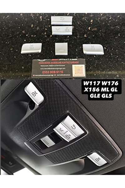 kaytaz MERCEDES SUNROOF TUŞLARI KROM KAPLAMA W176 W117 X156 B SERİLERİ UYUMLU