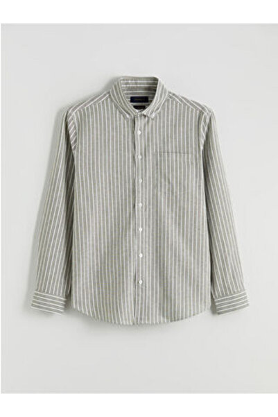 LC Waikiki Artı-Store 100% Cotton Oxford Fabric Made Striped Patterned Men's ...