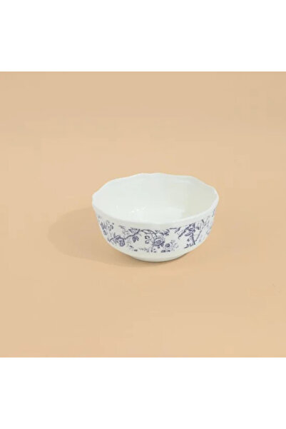 Generic Floral Decorated Porcelain Serving Bowl - Elegant Design - 6 Inch