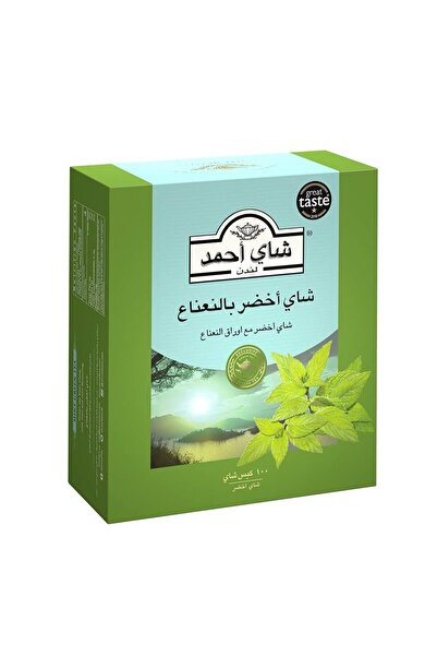 Ahmad Ahmad Green Tea with Mint, 100 Bags