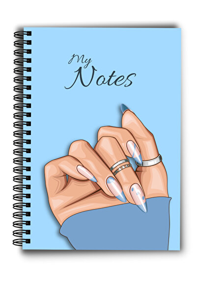 MG Office Caiet A5 Dictando Spirala 80 file - Baby Blue