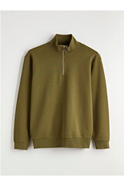 LC Waikiki Artı-Store Mock Neck Lı and Long-Sleeved Men's Sweatshirt, Made of...