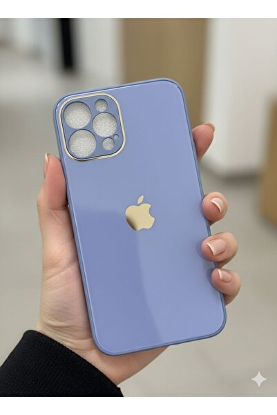 TECNOTREND İPhone 12 PRO Uyumlu LOGOLU Glass Arkası Cam Şık Tasarım Sert KAME...