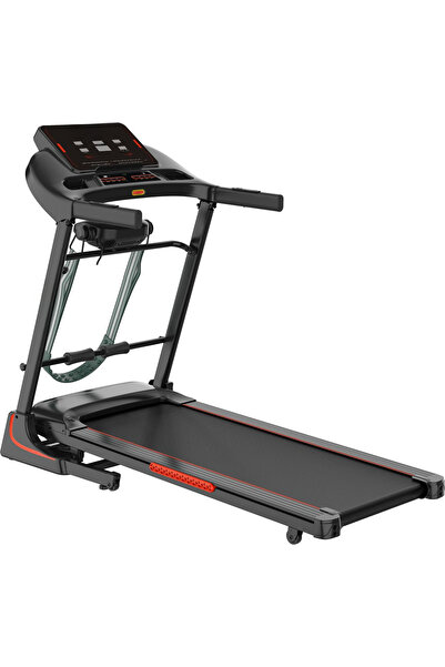 Fitness World treadmill with massage holds 140 kg, 4 HP, digital display, sho...