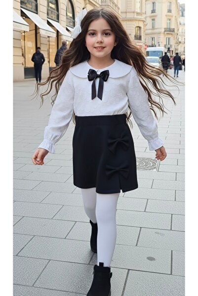 Tinypeople Girl's Festive Skirt and Shirt Set, Stylish Children's Festive Out...