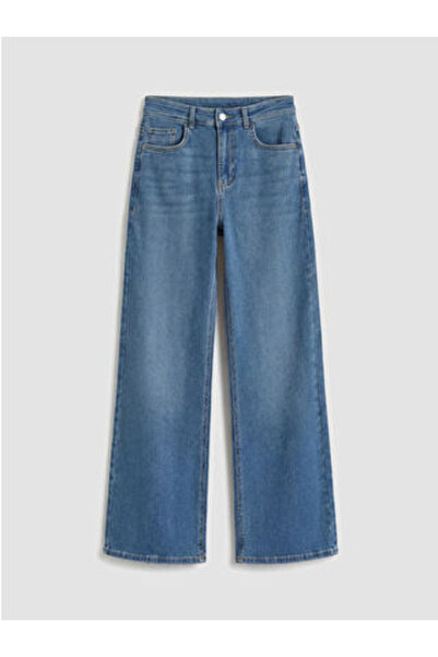 LC Waikiki M1 Sezon Indigo High Waist Wideleg Women's Jean Pants