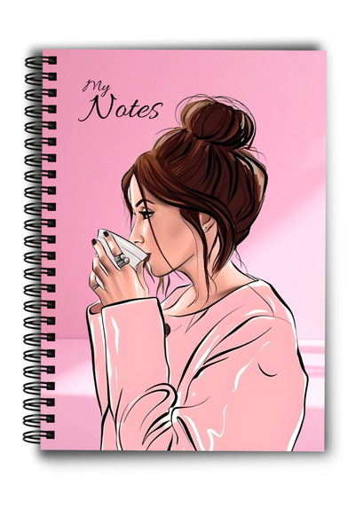 MG Office A5 Dictando Spiral Notebook 80 sheets - Cozy Girl