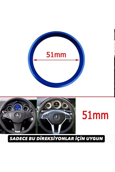 kaytaz MERCEDES DİREKSİYON HALKASI MAVİ W204 W117 W176 W207 X156 W212 FOTOĞRA...