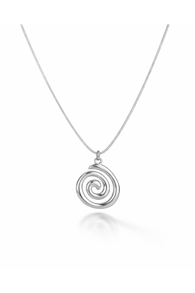 Portakal Esintisi Lunor Spiral Steel Necklace