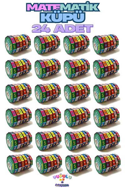 YUPULU Matematik Zeka Küpü 24 Adet - Toplama, Çıkarma, Bölme, Çarpma Eğitici ...