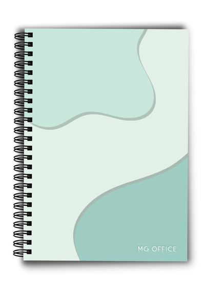 MG Office Тетрадка с пергаментна спирала А5, 80 листа - ментова