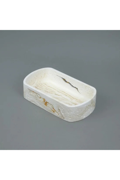 Generic Luxury oval serving tray with marble design