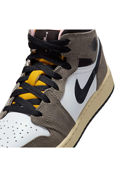 Nike Jordan 1 Mid Se White Cave Stone (Gs) - Hq2014-100