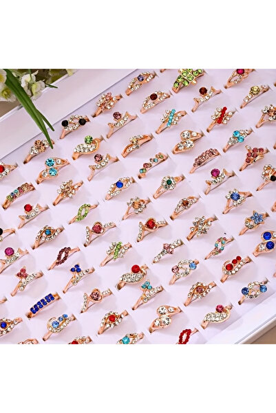 Ervalina Renkli Pinterest Yüzük (Karışık Gönderim)