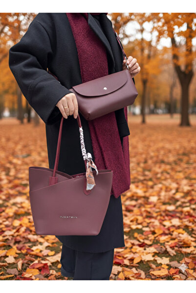 Just Polo JP Original Just Polo Puppy Scarf Detailed Double Shoulder and Cros...