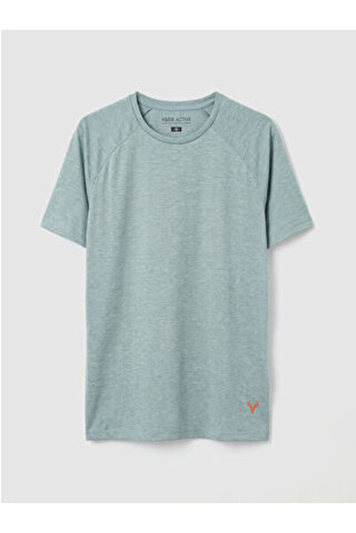 LC Waikiki Green Crew Neck Men's Sports T-Shirt