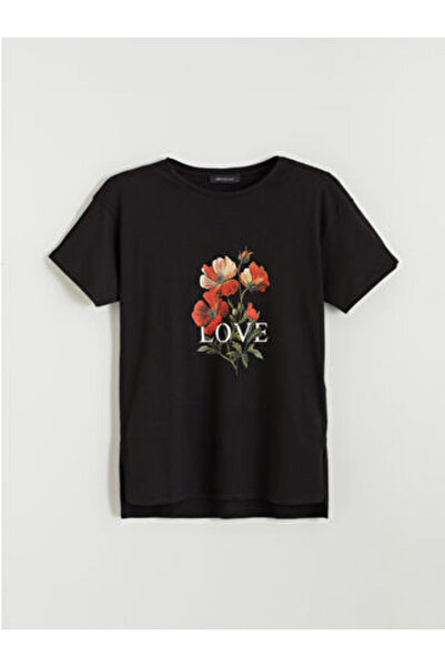 LC Waikiki Plus-Store Women's T-Shirt with Ample Shape, Made of 100% Cotton F...