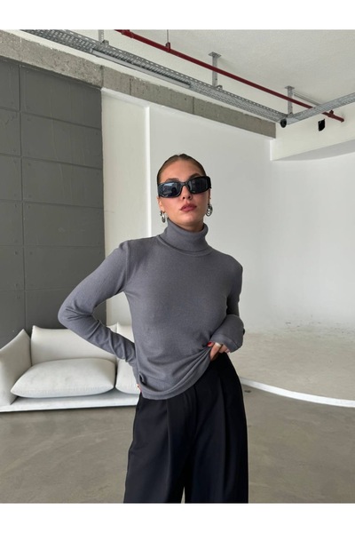 NURCAN KESKİN STORE Turtleneck High Neck Body Sweater Basic